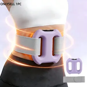 Deep Tissue Muscle Massager, Electric Dual Ring Fascia Massager with Belt, 3 Modes and 5 Intensity, Portable Full Body Massage Tool