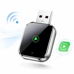 Wireless Carplay Adapter, Wired to Wireless Converter, Plug and Play, Compatible with iPhone, Easy Installation, No Additional Software Needed