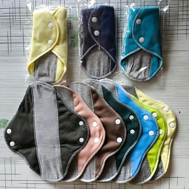 Reusable Leak-Proof Incontinence Pads Set (4/6/10 Pack), Washable Graphene-Blend Fabric Liners, Soft Absorbent Protection Pads for Women & Seniors, Eco-Friendly Daily Care for Home, Travel & Overnight Use