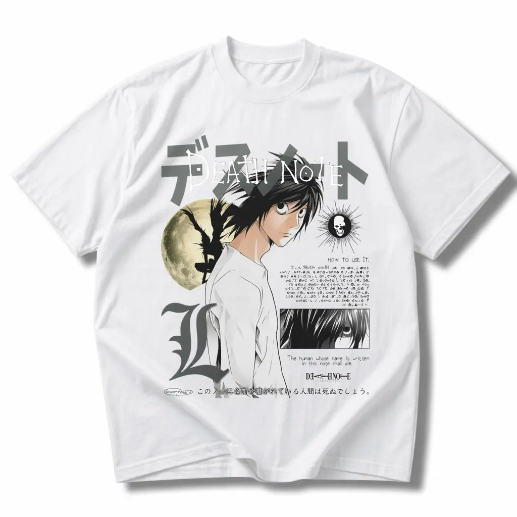 Misa Vintage Graphic Tees Death Note L Hoodie Anime Streetwear Unisex Couple Gift Anime Clothing, Unisex Manga Anime Shirts Top Menswear Womenswear Streetwear