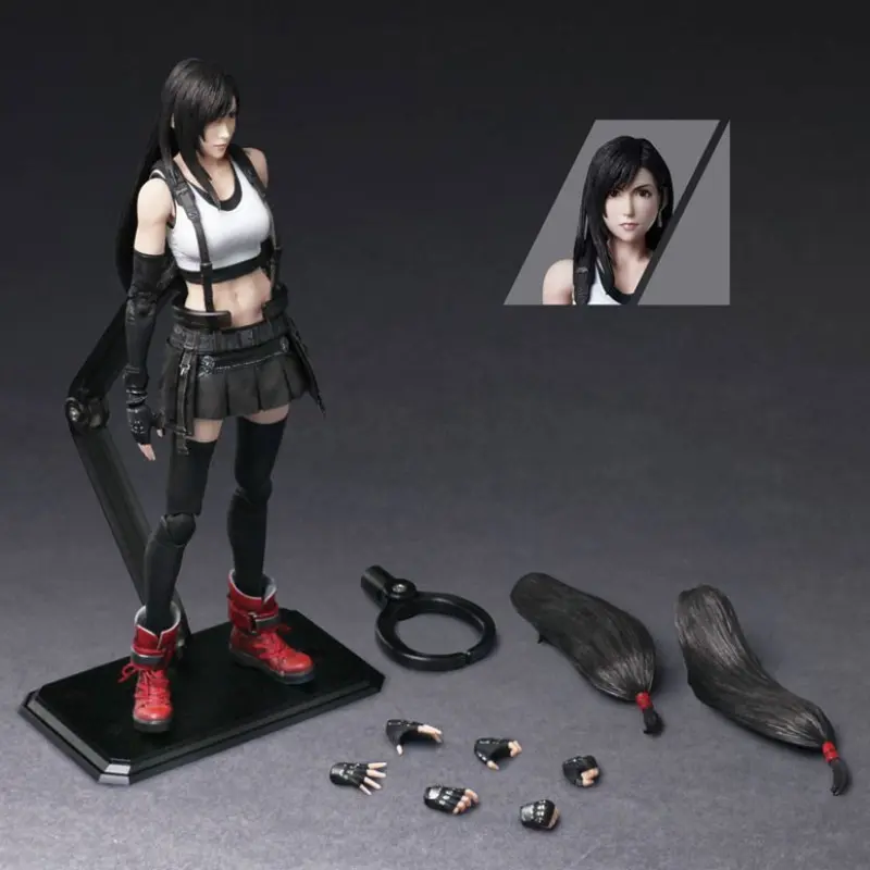 Final Fantasy Vii Se Pa Edition Tifa Lockhart Anime Collectible PVC Figure, Unisex Action Figure Model with Interchangeable Parts, No Choking Hazard, Ca Prop 65 Free