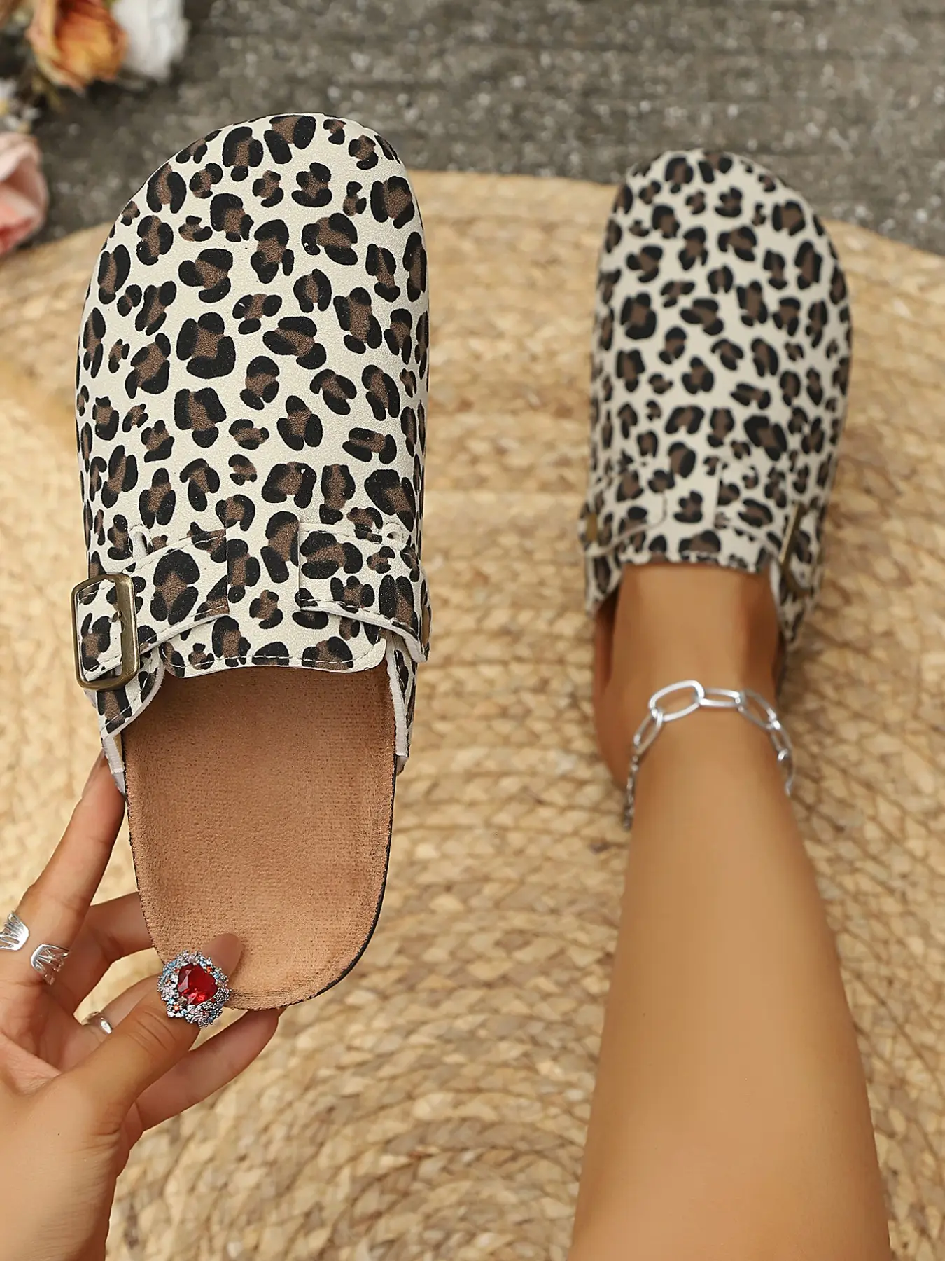 Fashion Open-Toe Sandals, Comfortable Daily Wear Shoes, Durable Design, Perfect for Casual and Everyday Activities, Ethnic Pattern, Wide Width