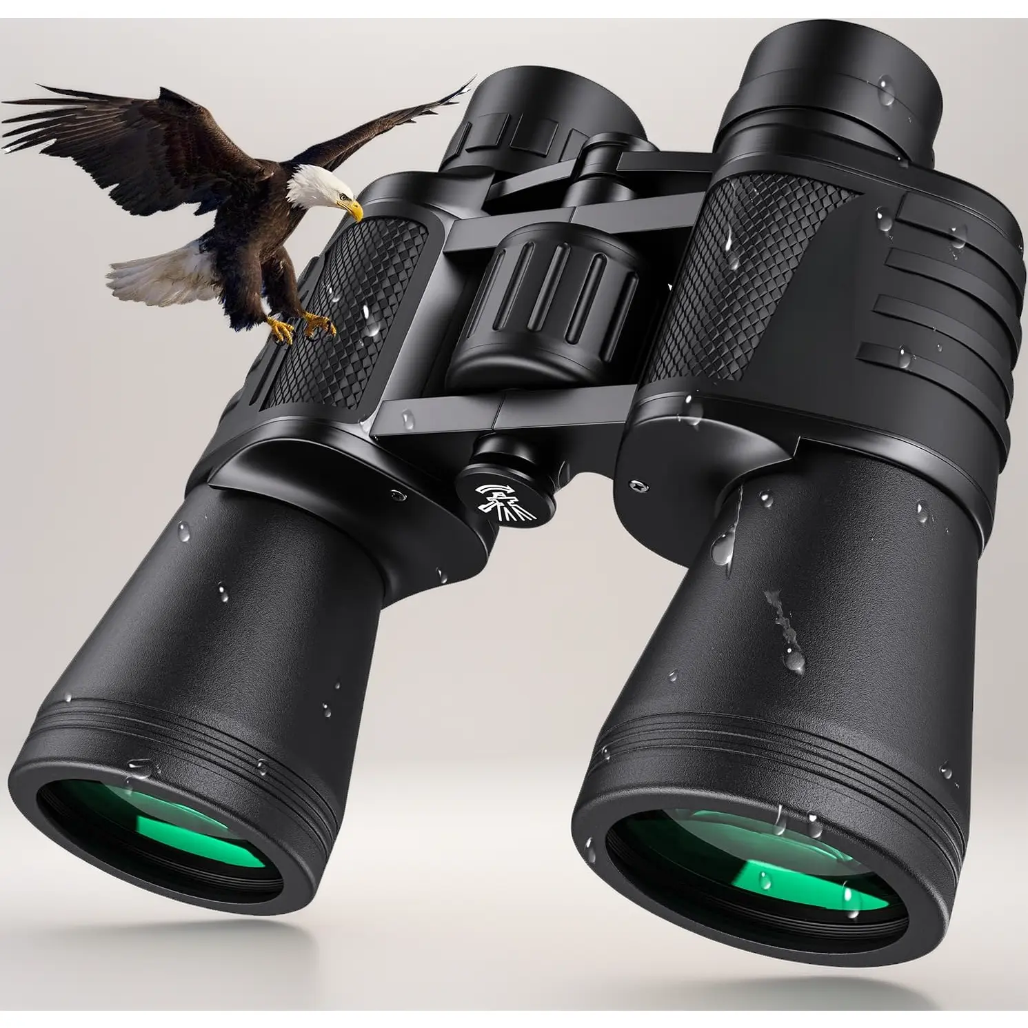 20x50 Binoculars for Hunters and Adults, Unisex Rugged Compact Design, All-Weather Optics with Easy Focus for Outdoor Exploration, Bird Watching, Center Focus, Compact Center Focus Design