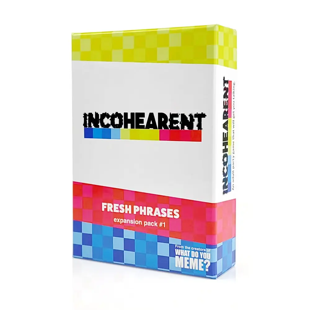 Incohearent Fresh Phrases Expansion Pack #1, Adult Party Game Supplement Cards, Enhance Your Gaming Experience, Perfect for Social Events