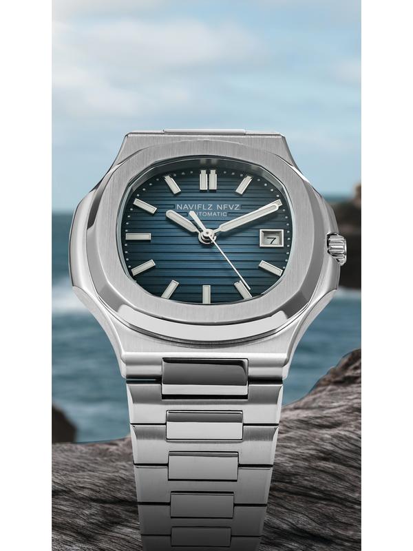 NAVIFLZ NFVZ High Quality Top Luxury Man Watch Sports Waterproof Luminous Date Men Wristwatch Square Dial Automatic Mechanical