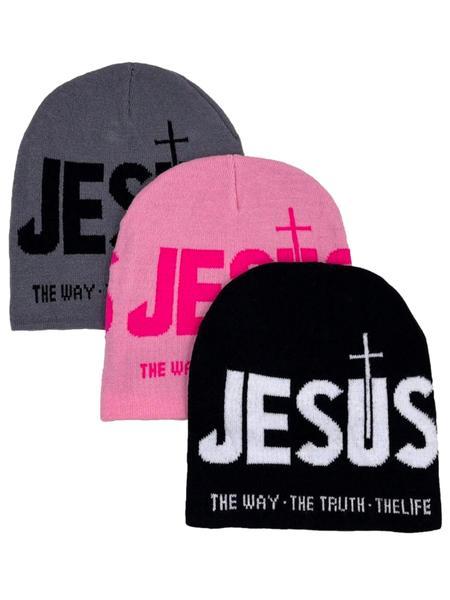 Casual Unisex Y2K Letter Jacquard Knit Beanie Hat with Cross Pattern, Soft Stretch Warm Winter Cap for Men and Women, Trendy Streetwear Style Ideal for Outdoor Sports, Travel, Skateboarding, and Daily Cold Weather Outfits new wear Heart design stylish Spr