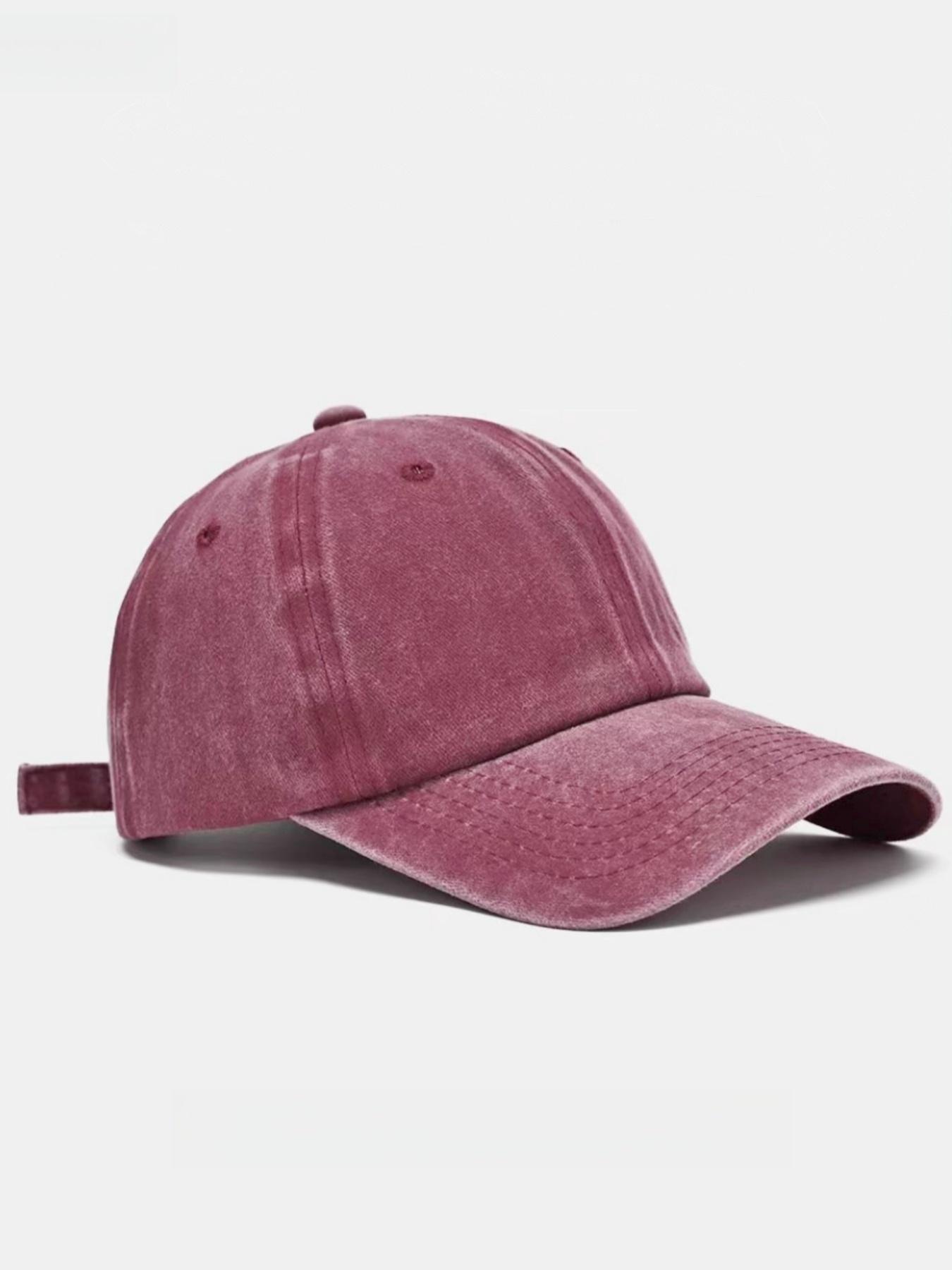 Unisex Casual Street Style Minimalist Solid Color Baseball Cap, New Trend All-match Sportive Baseball Cap, Trendy Hat for Men & Women for All Season