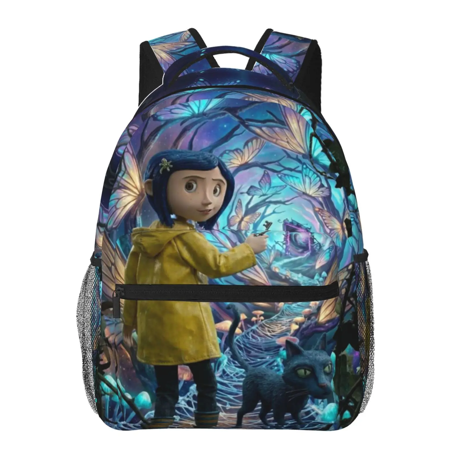 Kids backpack, Anime Coraline3 School bag, Cute Cartoon Backpacks for girls boys, Adjustable Straps Bookbag for School Travel Office Daily Use
