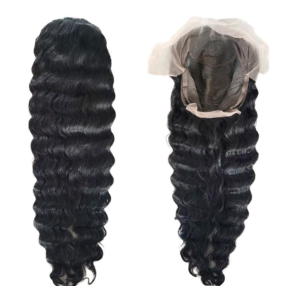 Bling Hair Deep Wave 13X6 HD Transparent Lace Frontal Wig Human Hair 30 34 Inch 13X4 Kinky Curly Lace Front Wigs For Black Women