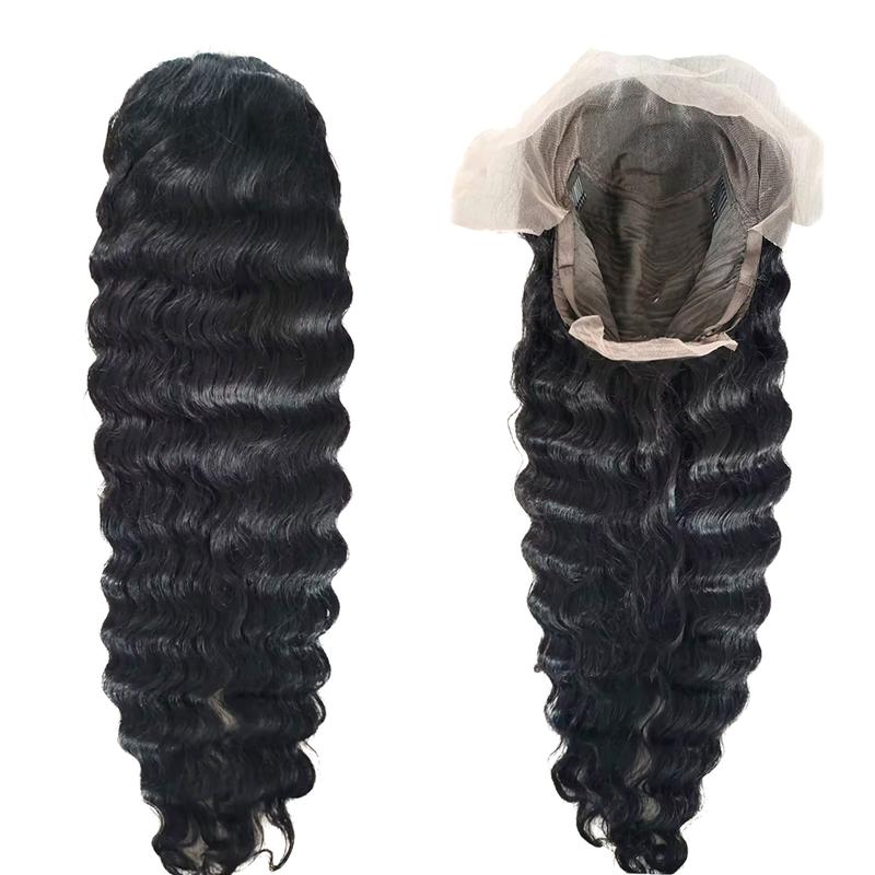 Bling Hair Glueless Wigs Deep Wave Human Hair Wig 6x4 Pre-Cut Curly Water Wave 5x5 7x5 9x6 Lace Closure Wigs 180% Density Ready Go Wigs For Women