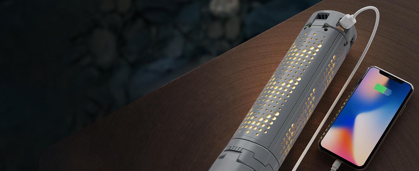 40" Telescopic Camping Lights with Stand, 8000mAh Rechargeable LED Work Light & Camp Lantern, 1000LM Portable Tripod Lamp, 20H Runtime for Power Outages, Survival Gear and Camping Essentials