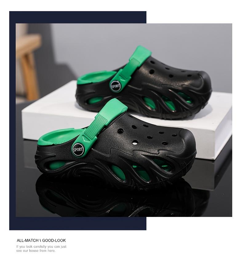 Children's Clogs, Fashion Simple, Comfortable Middle and Older Kids, Boys' Student Outdoor Beach Shoes