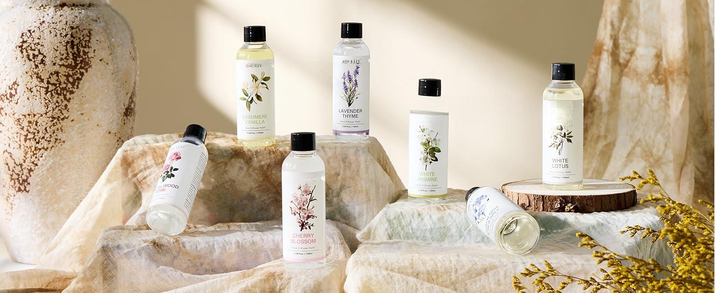 Reed Diffuser Oil Refill/Clean Linen/3.38oz(100ml/1 Pack/Scented Oil Refill for Reed Diffuser Home Fragrance for Bedroom, Bathroom Office Home Decor