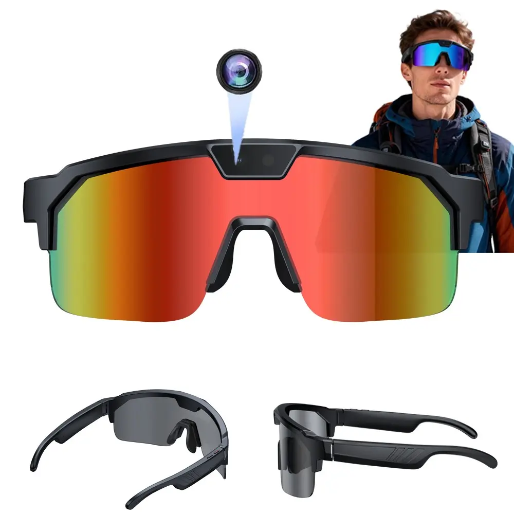 Bluetooth Sport Smart Glasses for Translation,8MP Camera , UV Protection Lenses,One Click Recording, First-Person Photo&Video Shooting,4GB Memory ,Meeting Minutes,270Mah Battery, Bluetooth Call ,Music Playback ,AI Real Time Translation