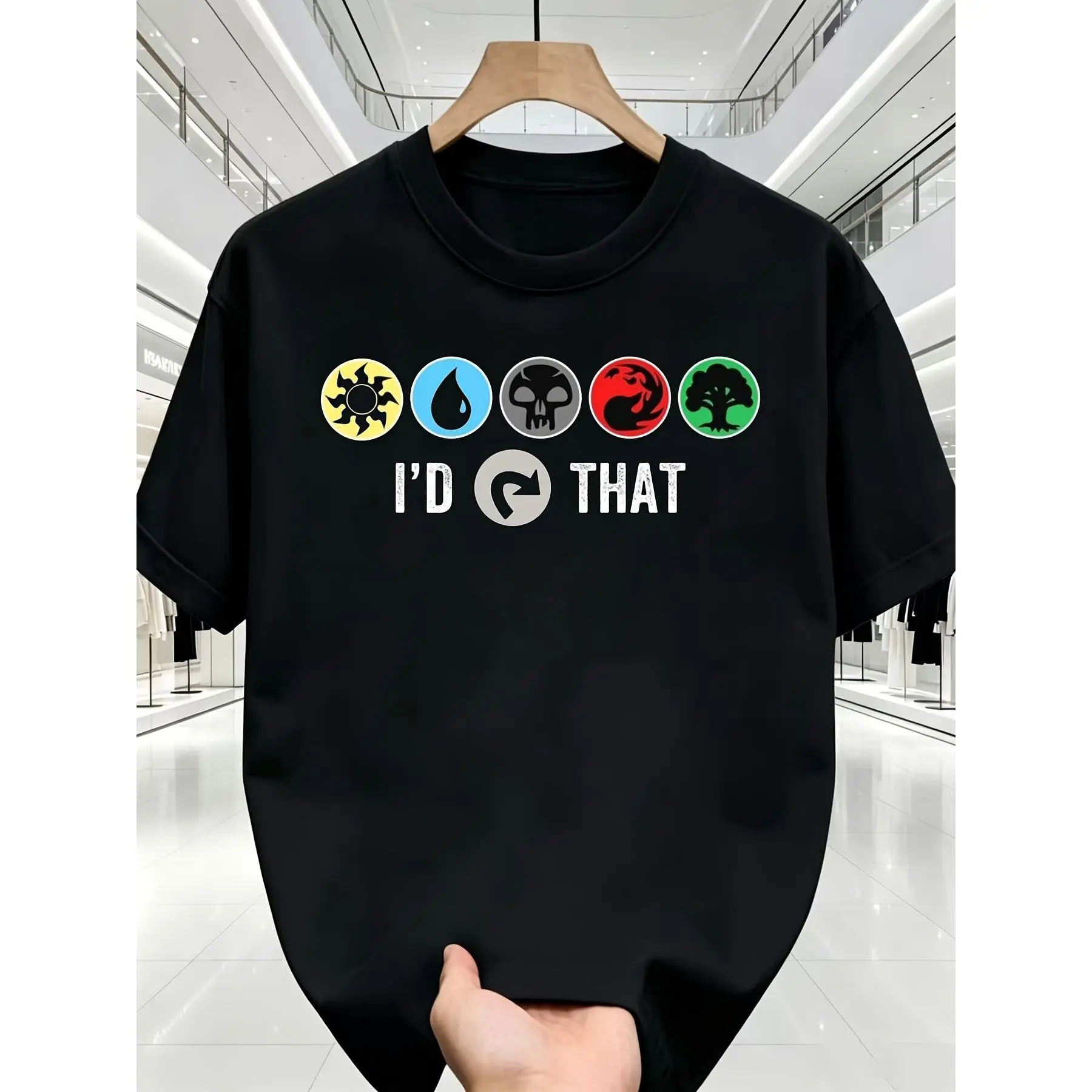 Men's TShirt Gathering Magic Guild Graphic Tee WithI'D THATTextCasual Shirt for MTG Fans Tabletop RPG Convention Apparel