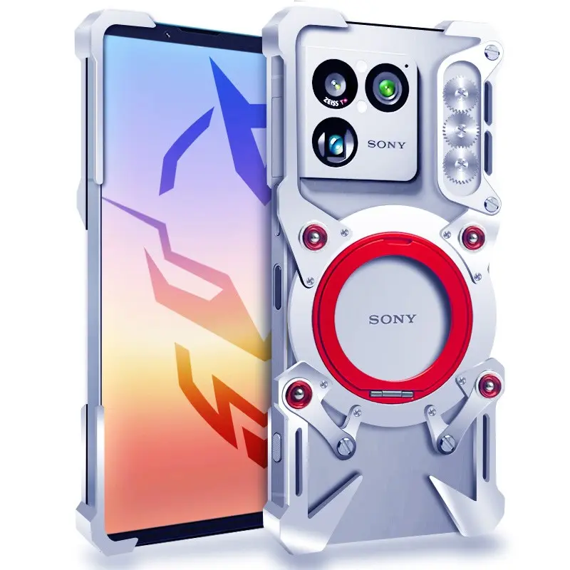 Shockproof Metal Bumper Case For Sony Xperia1 VIII、V、VI、III、II、IV Xperia10 VII Xperia5 V Case Aluminum Cover With ring holder