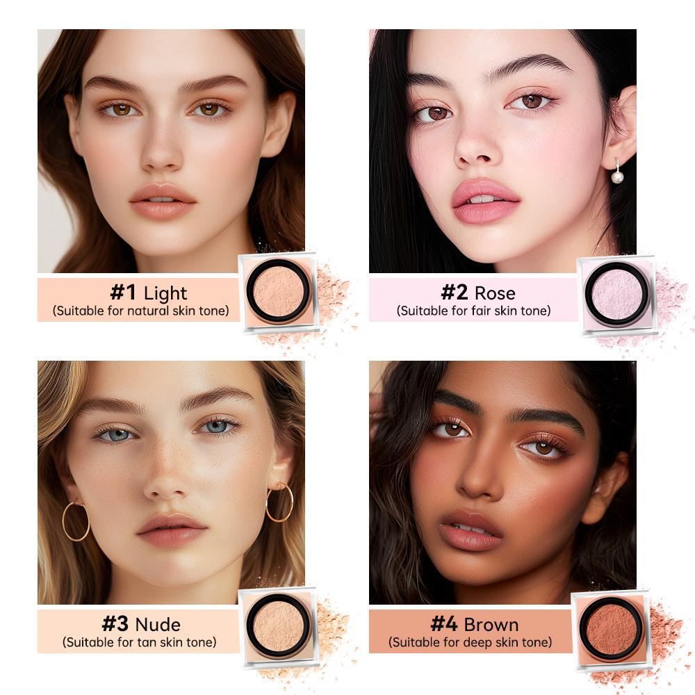 Long-Lasting Setting Powder, Finishing Powder, Oil-Control Matte Lightweight Loose Makeup Powder, Locks in Makeup with Soft-Focus and Natural Matte Finish, Cosmetic, Beauty Product for Women