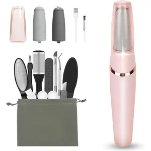 Electric Callus Removers  Feet, Electric Foot Callus Remover Pedicure Kits Rechargeable with12 in 1, Removes Dry Skin  Smoother Feet, Foot Care  Dead Skin Ideal Gift, Assorted