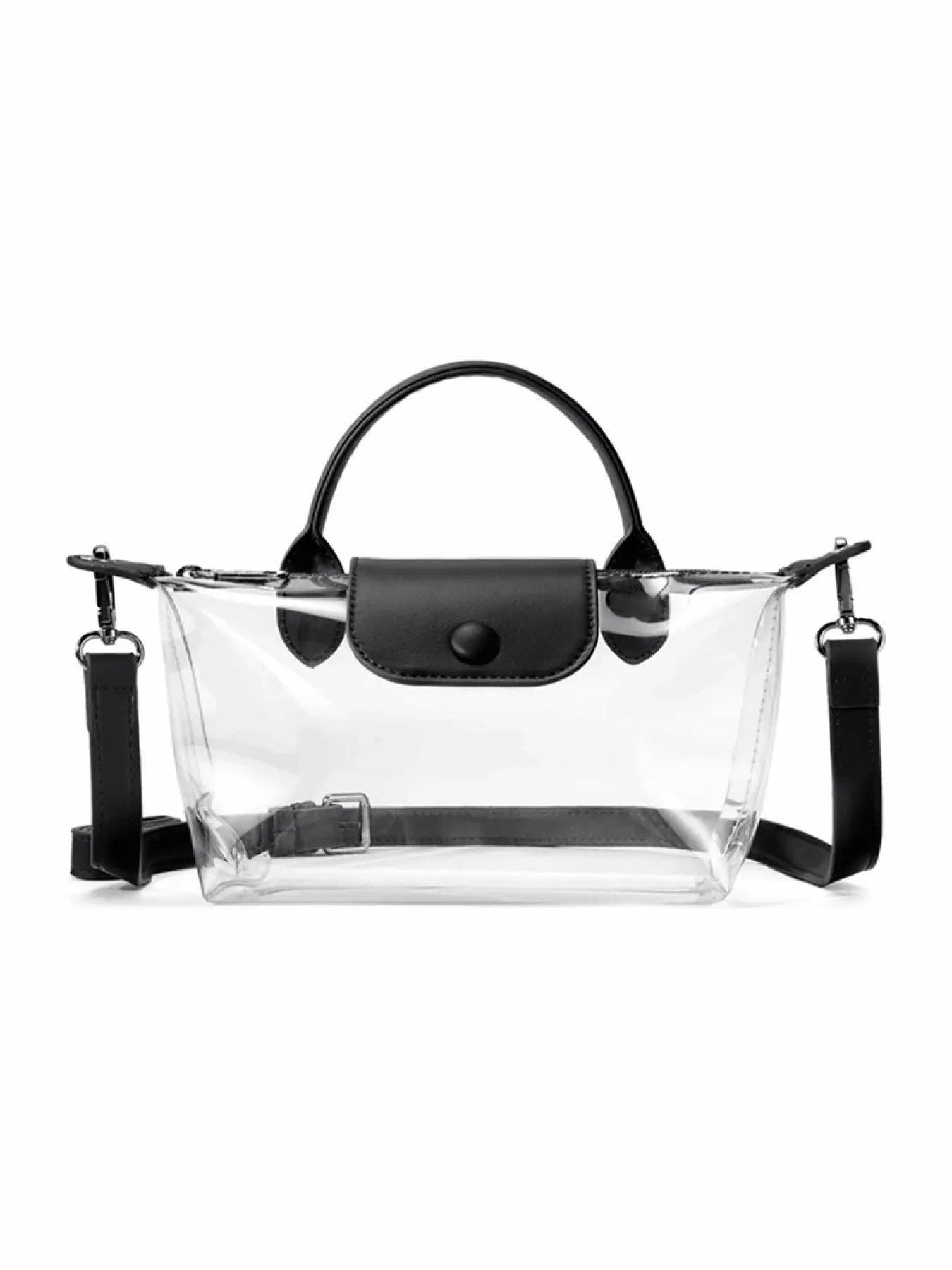 Clear Adjustable Crossbody Bag for Women Men Stadium Concert Sports Events Christmas Gift Long Strap Transparent Shoulder Bag