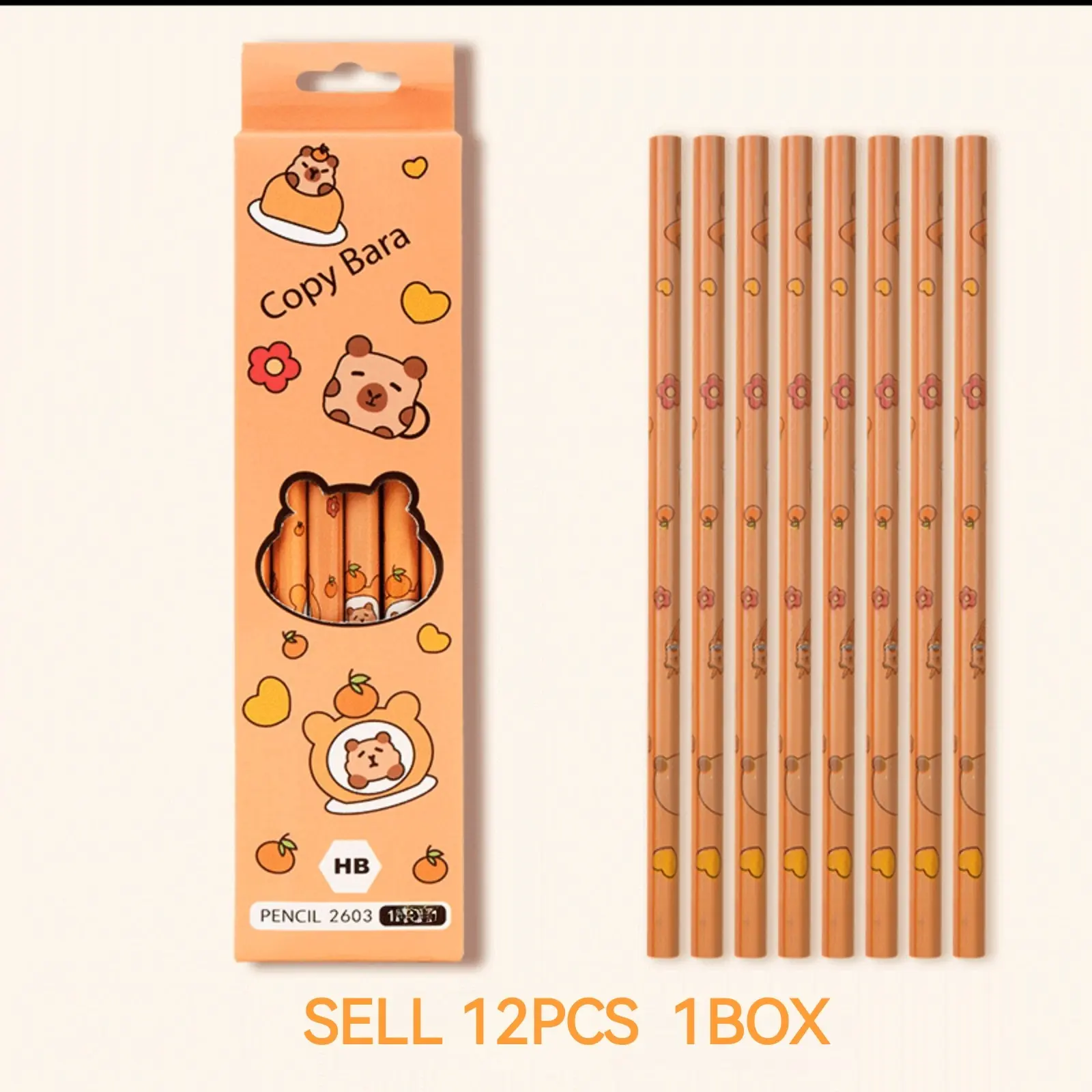 12pcs Hb Pencils with Fun Animal Design, Smooth Writing, Durable Graphite Core, Perfect for Students, Ideal Gift for Craftsmen