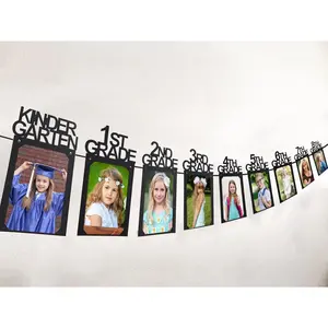 Graduation Decorations Class of 2026 Photo Banner K-12 Display for Senior Picture Banner High School 5th 8th Grad 4x6