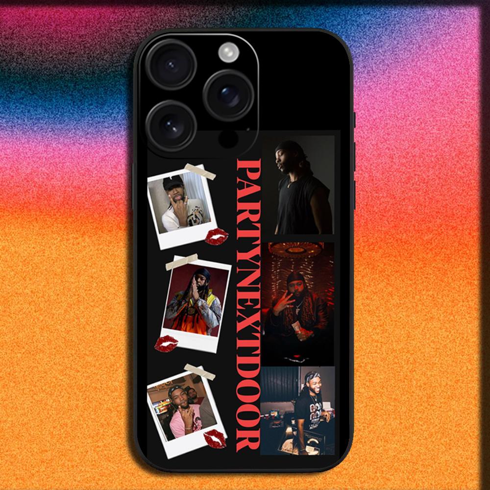 Rapper P-Partynextdoor Phone Case For iPhone17, 16,15,14,13,12,11,Pro,ProMax,Plus,Air Soft Black Cover