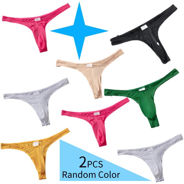 2PCS/3PCS/4PCS Men's triangle underwear knitted nylon breathable and elastic low waist T-shaped back underwear suitable for all seasons, sizes availa M-XXL 2PCS/3PCS/4PCS Men's triangle underwear knitted nylon breathable and elastic low waist T-shaped back underwear suitable for all seasons, sizes availa M-XXL