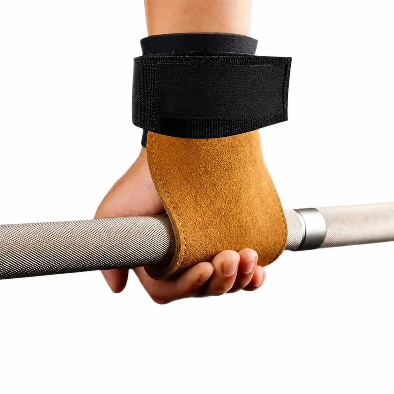 Unisex Premium Cowhide Leather Weightlifting Gloves - Reinforced Palm Padding, Enhanced Grip, Durable Support for Deadlifts, Gym Training