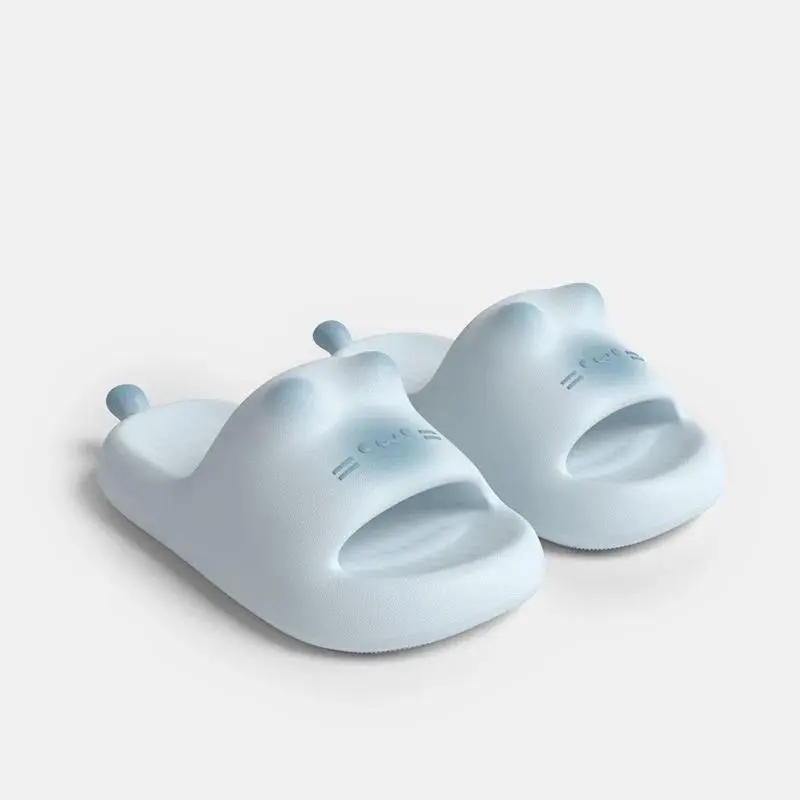 New Cute Cat Paw Print Slippers Cute Girls' Outdoor Waterproof Summer Slippers Home Couple Parent-child Cool Slippers
