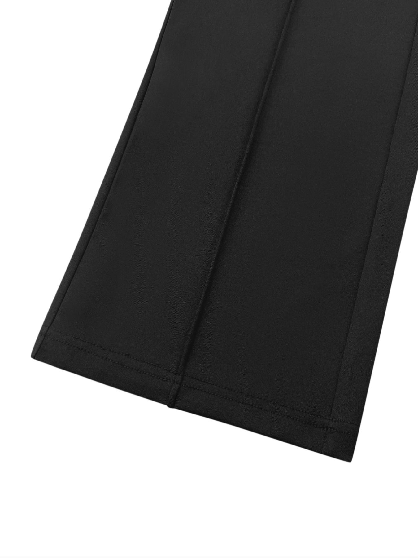 Women's Fashion Wide Leg Pants Bottom, Casual High Waist Loose-Fitting Trousers, Comfortable All-Season Wear, Stylish Ladies' Clothing, Knit