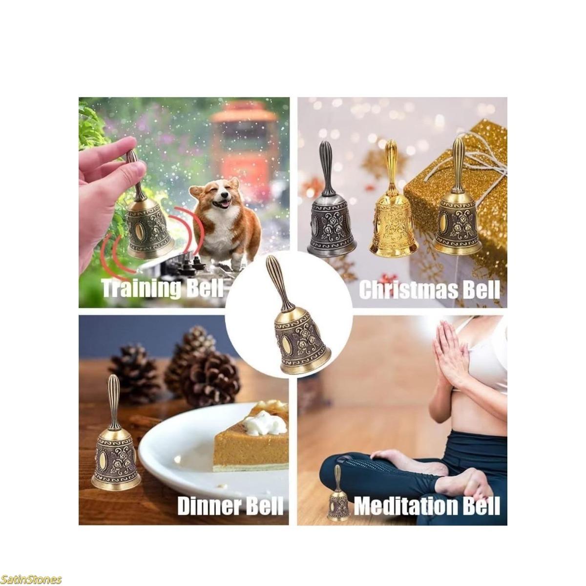 1-piece gold handbell - ochun/obatala. Wedding decoration services require unique jewelry for Christmas decorations, meditation, and spiritual retreats.