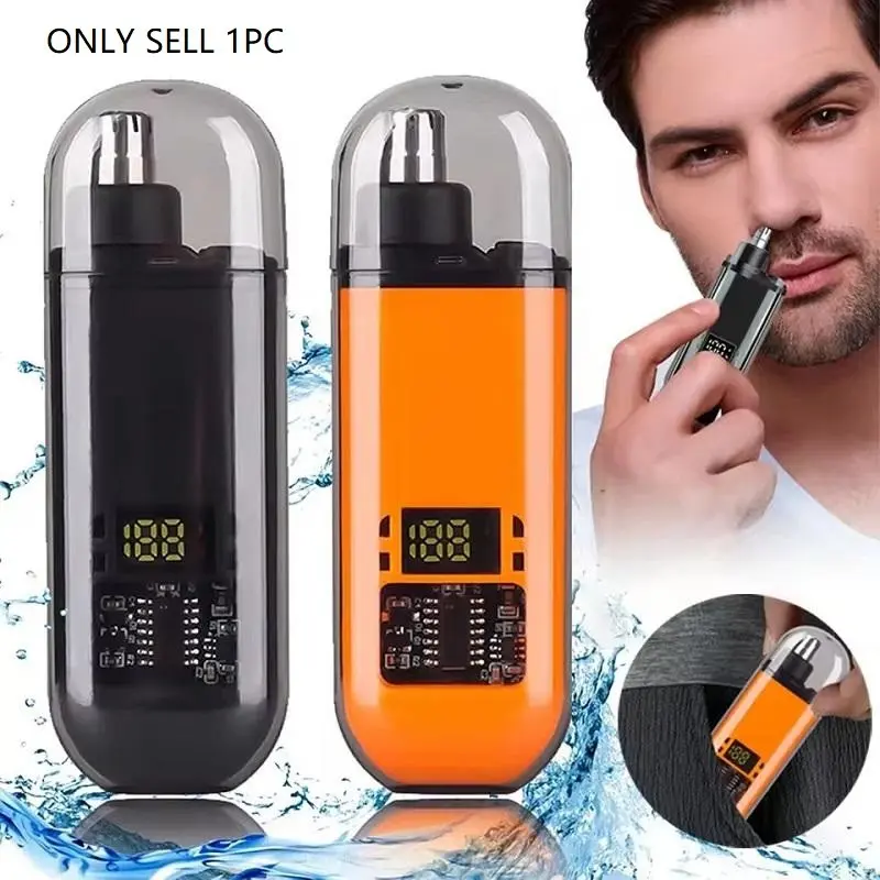 Portable Mini Nose Hair Trimmer, Nasal Hair Remover, Beard Razor, Personal Care Grooming Tool for Men & Women, Daily Facial Cleaning, Rechargeable Cordless Trimmers, Travel Trimmer, Wireless Trimmer