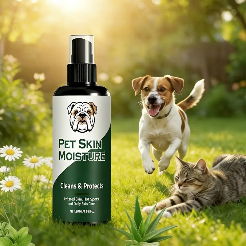 Pet skin care spray is suitable for cats and dogs to relieve dry skin, moisturize hair, reduce hair loss and odor, and the antistatic hair-smoothing formula is mild, non-irritating and alcohol-free, which can be safely used in daily life.