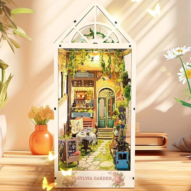DIY Wooden Book Nook Kit, farmhouse wood, 1 Box 3D Book Nook Kit, DIY Garden Model Kit, 3D Desktop Decoration Ornament for Bookshelf Decoration DIY Wooden Book Nook Kit, farmhouse wood, 1 Box 3D Book Nook Kit, DIY Garden Model Kit, 3D Desktop Decoration Ornament for Bookshelf Decoration
