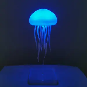 Jellyfish Design Night Light, USB Rechargeable Tabletop Light, Jellyfish Lamp, Color Changing Nightlight, Ambient Night Lights, Ambient Light For Bedroom, Living Room, Home Decor, Ambient Decoration Lamp, Ambient Decor Lighting, Decorative Night Light