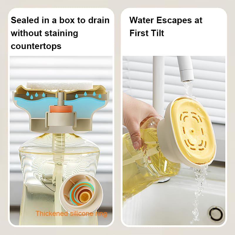 1pc Dish Soap Dispenser, Kitchen Pump Tray, 4.72*2.76*3.07 Inches Quick Draining Station, Compact Dishwashing Solution for Dorm Home Apartment RV Sponge Scrubber Dishcloth and Everyday Sink Organization Beige 1pc Dish Soap Dispenser, Kitchen Pump Tray, 4.72*2.76*3.07 Inches Quick Draining Station, Compact Dishwashing Solution for Dorm Home Apartment RV Sponge Scrubber Dishcloth and Everyday Sink Organization Beige