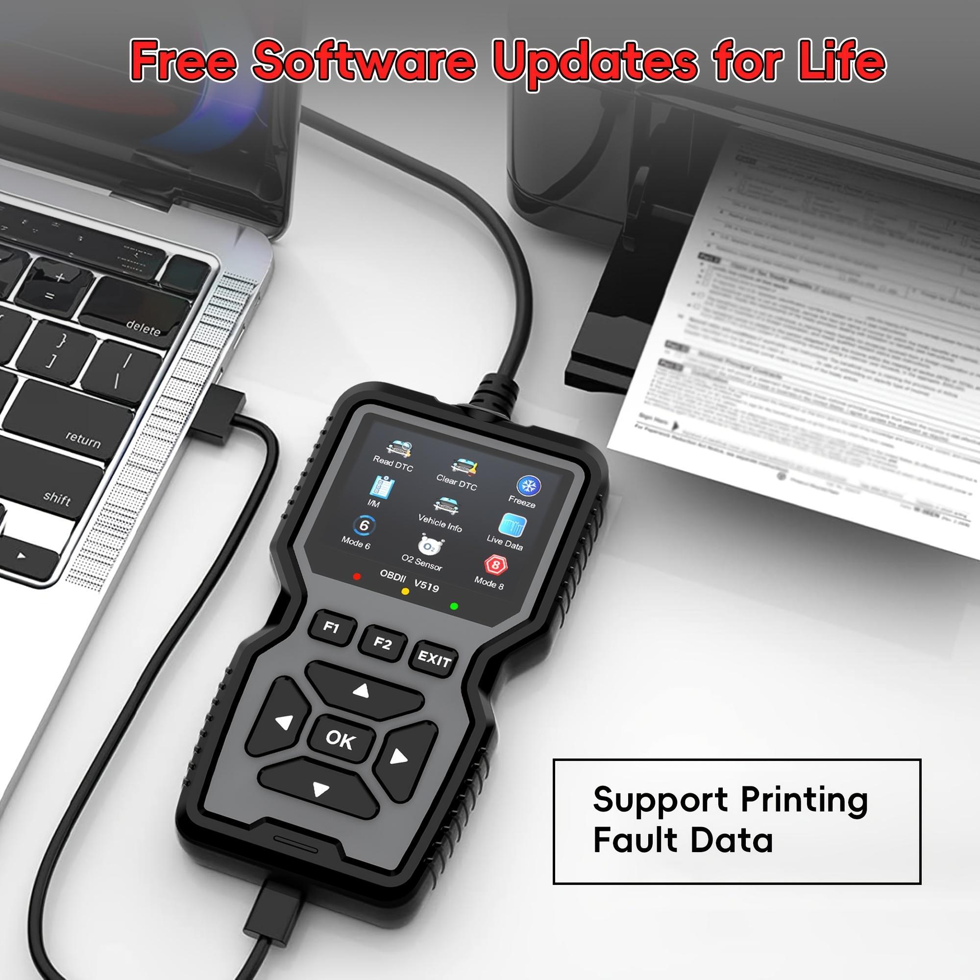 OBD2 Scanning Diagnostic Tool | Professional Engine Code Reader And Reset | Real-Time Data Diagnostic Reading Tool