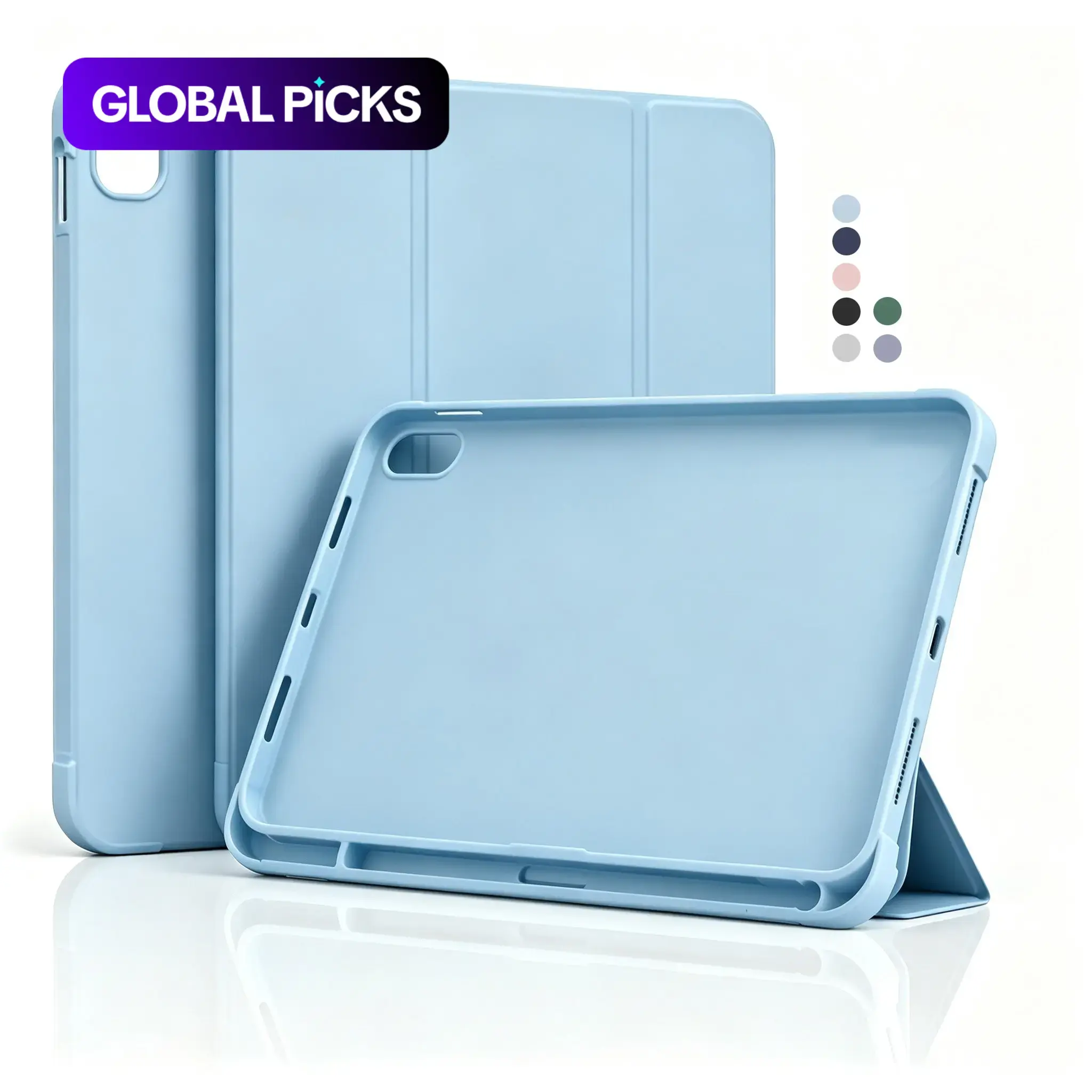Case for iPad 11th Generation 11-Inch (2025) / iPad 10th Generation 10.9-Inch (2022), Soft Silicone Durable Protective Cover with Pencil Holder, Auto Sleep/Wake Tablet Case, Tablet Covers, Tablet Casing, Tablet Accessories #GLOBAL PICKS