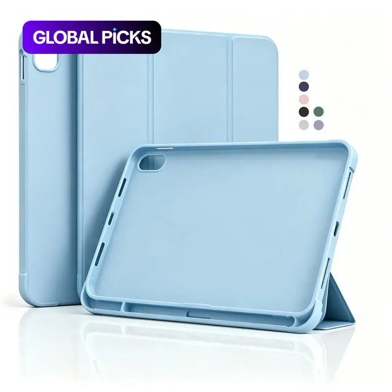 Case for iPad (A16) 11th Generation 11 Inch 2025, iPad 10th Generation 2022 Case 10.9 inch with Pencil Holder, Soft Silicone Protective Cover, Auto Sleep/Wake, Tablet Covers (Case Only) #GLOBAL PICKS