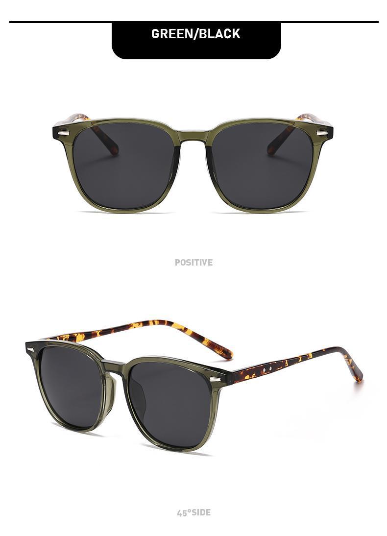 Ultra Light Square Sunglasses 4-Pack UV Resistant Windproof Polarized Face Enhancing Natural Colors Black Tortoiseshell Transparent Brown Frames SpringStatements