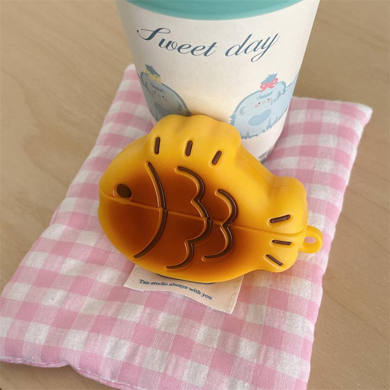 Fresh Semi Transparent Solid Color Star Pattern Earphone Case with Hook, Shockproof Protective Cover Compatible with AirPods 1 2 3 4 Pro 2 Pro 3