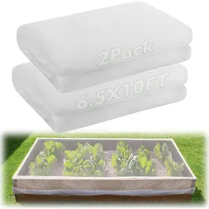 2 Pack 6.5x10ft Garden Netting - Ultra Fine Mesh Plant Covers to Keep Small Animals Pest Out, Bird Barrier Screen for Protecting Vegetables Fruits Flowers Raised Beds (Without Support Pole)
