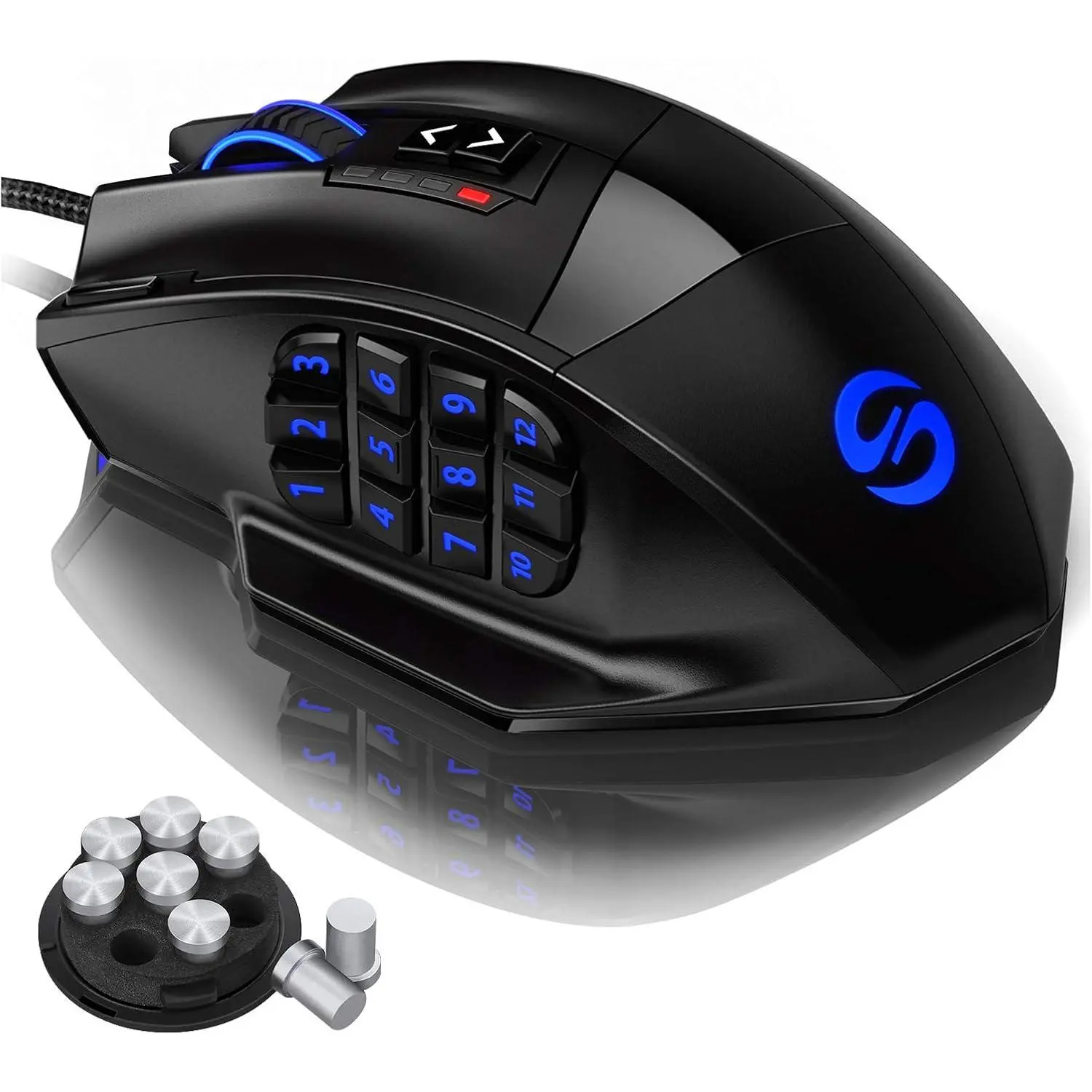 Venus Pro Wired MMO Gaming  - 16000 DPI RGB | 16 Programmable Buttons, Lag-Free 2.4G, 70Hr ,  Grip, Optical Sensor, [IGN's Recommendation]