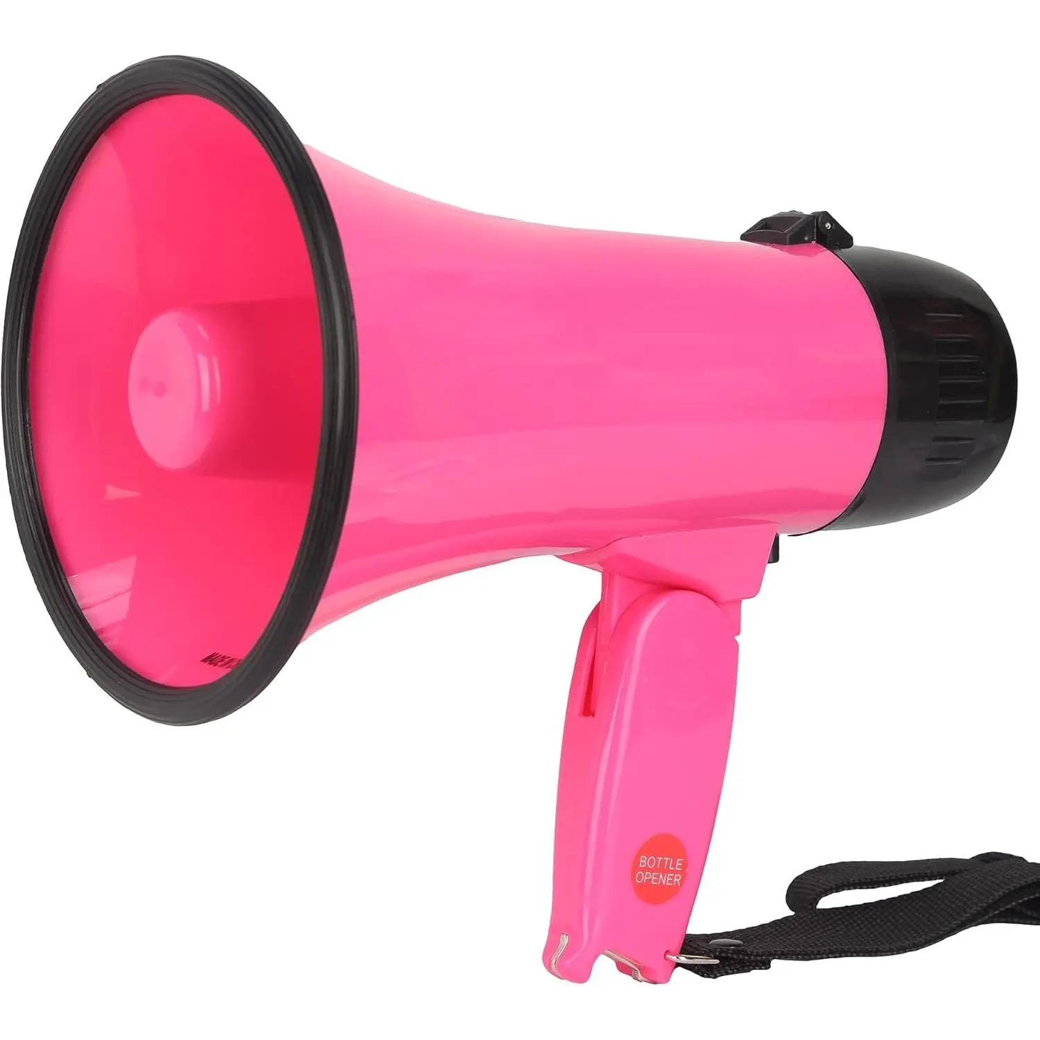 B S 20 watt Megaphone with Foldable Handle, 4 Mode, for Dog Walking,Christmas Party,Teacher,Coaches,Emergency with Bottle Opener
