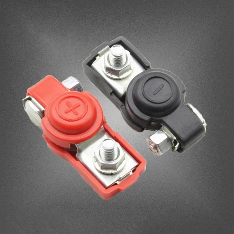 Car Battery Negative & Positive Cable Terminal Clamp, Quick Release Battery Terminals Clamps, Anti-corrosion Car Battery Connector, Universal Car Accessories, for Car Battery Cables, Car Parts