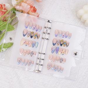 delicatething elegant box set with 5 pairs of handmade nails, y2k style duckbill shape, gift for girls, perfect for birthdays