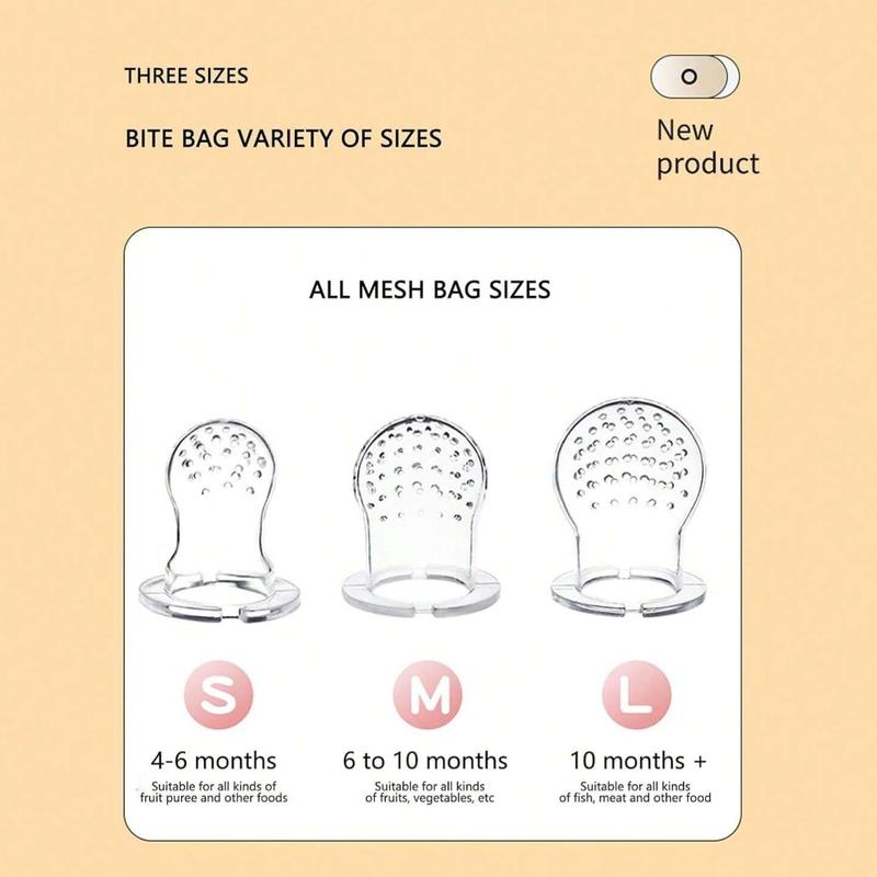 Rabbit Chewy Snack Fruit & Vegetable Baby Food Supplement, Includes Three Extra Bags S M L Sizes, Perfect for Healthy Feeding Options