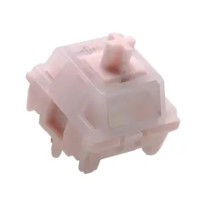 Peach Pink Silent Linear Switches 42g Pre-Lubed 5-Pin HotSwap POM+TPE Stem HMX for MX Mechanical Keyboard