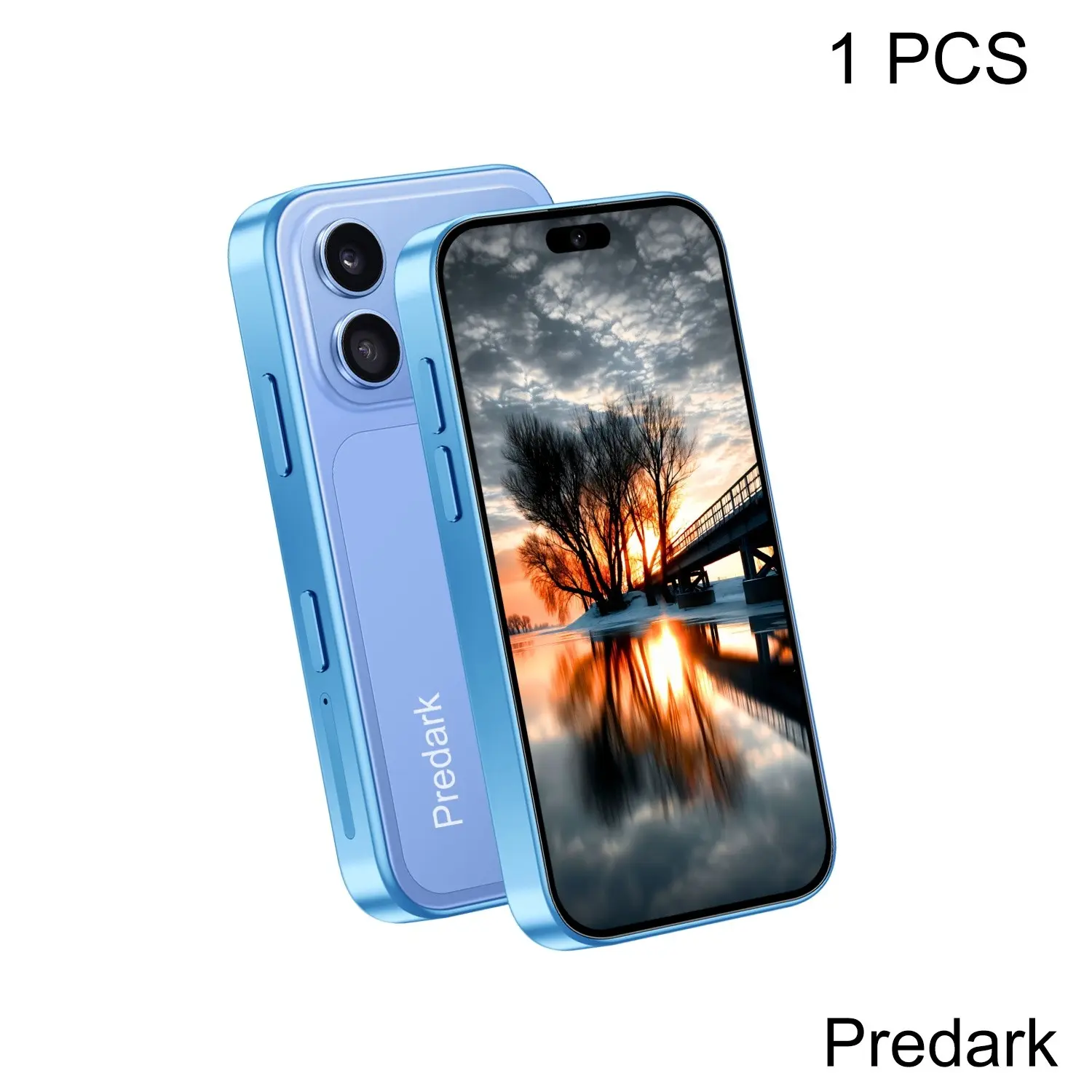 Predark I17 Mini Smartphone, 3.75 Inch Screen, 384x854 Resolution, 2+16GB Storage, Dual Camera, 1750mah Battery, Android 10, Lightweight Design