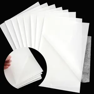 Hariendny 20 Sheets Light Weight Fusible Bonding Web Fabric Applique Fusible Webbing Wonder Under Fusible Web Sewing Interfacing Fabric Stitch Witchery Fusible Bonding for DIY Crafts Supplies